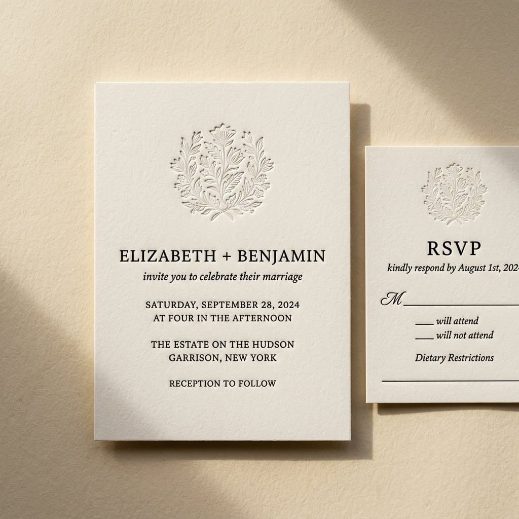 Letterpress Wedding Suite